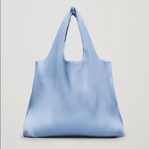 ‼️RARE‼️COS Pleated fabric shopper tote bag